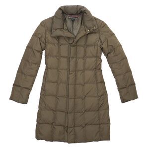 Ralph Lauren Parka Jacket Womens XS Green Puffer Goose Down Feathers Coat